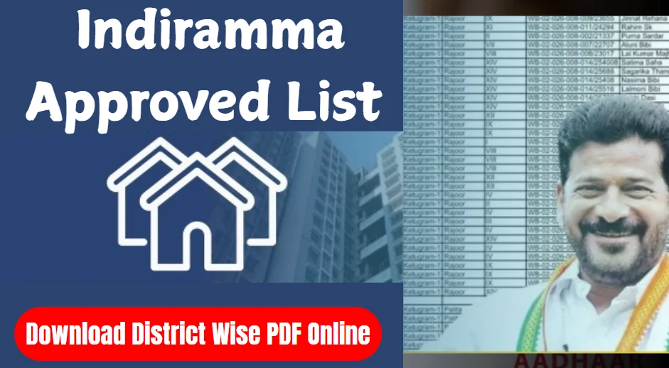 Indiramma Approved List 2025: Telangana Beneficiary List Download Pdf